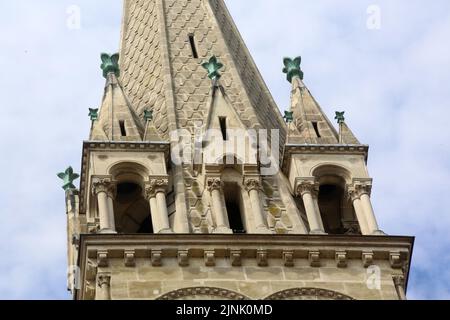 Clocher. Eglise Saint-Clodoald. Saint-Cloud. Ile-de-France. Frankreich. Europa. Stockfoto