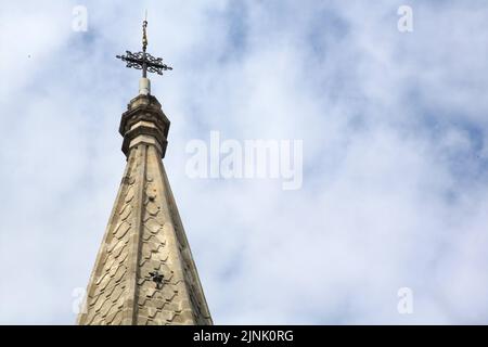 Clocher. Eglise Saint-Clodoald. Saint-Cloud. Ile-de-France. Frankreich. Europa. Stockfoto