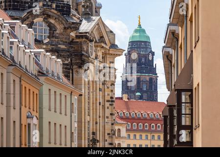 Altstadt, dresden, Neues Rathaus, Altstadt, dresden, Neues Rathaus Stockfoto