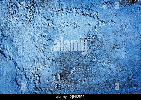 Blau, Wand, Beton, Blau, Wände, Beton Stockfoto
