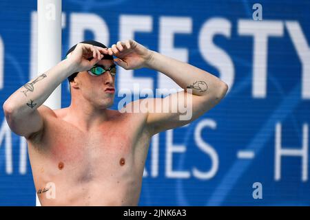 Roma, Italien. 12. August 2022. MCCUSKER Max IRL IRELAND100m Freestyle Männer heizt Schwimmen Roma, 12/8/2022 Stadio del Nuoto XXVI len Europameisterschaften Roma 2022 Foto Andrea Staccioli/Deepbluemedia/Insidefoto Kredit: Insidefoto di andrea staccioli/Alamy Live News Stockfoto