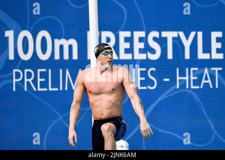 Roma, Italien. 12. August 2022. MCCUSKER Max IRL IRELAND100m Freestyle Männer heizt Schwimmen Roma, 12/8/2022 Stadio del Nuoto XXVI len Europameisterschaften Roma 2022 Foto Andrea Staccioli/Deepbluemedia/Insidefoto Kredit: Insidefoto di andrea staccioli/Alamy Live News Stockfoto