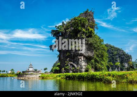 tam Cốc-bích động, landschaftskomplex tràng an, reisezie Stockfoto