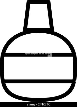 Einfaches Augentropfen-Symbol, schwarz und weiß Stock Vektor