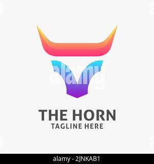 Design mit Hupe-Logo Stock Vektor