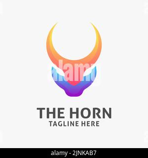 Design mit Hupe-Logo Stock Vektor