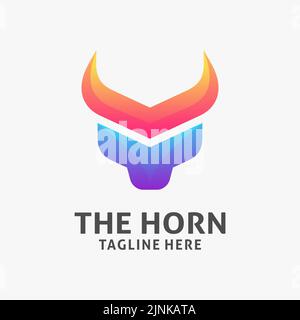 Design mit Hupe-Logo Stock Vektor