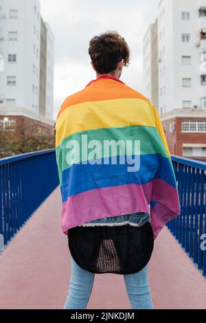 Identität, Regenbogenfahne, lgbt, Identitäten, Regenbogenfahnen Stockfoto