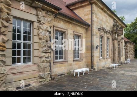 Eremitage Bayreuth - Das Alte Schloss, Blick Von Der Nordostseite Stockfoto