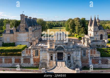 Frankreich, Eure et Loir, Chateau d'Anet, Renaissanceschloss aus dem 16.. Jahrhundert, erbaut vom Architekten Philibert Delorme unter Henri II. Für Diane de Poitiers ( Stockfoto