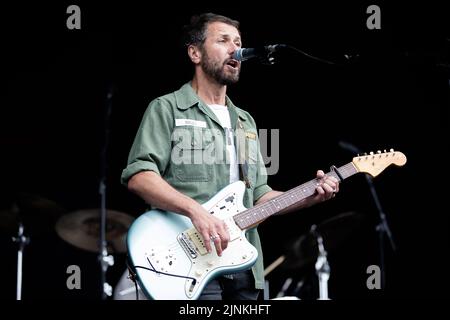 Feeder am 18.. Juni 2022 im Eirias Stadium in Colwyn Bay, Nordwales. Stockfoto