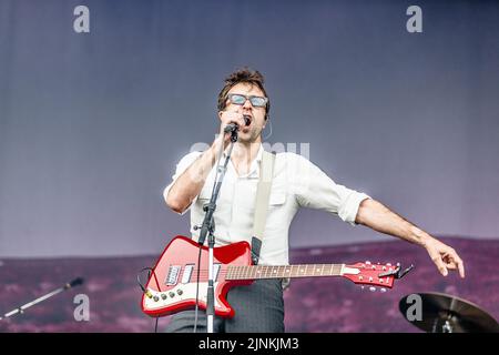 Die Impfungen, die am 18.. Juni 2022 im Eirias Stadium in Colwyn Bay, Nordwales, durchgeführt wurden. Stockfoto