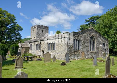 St. Michael and All Angels Church, Hubberholme, Wharfedale, North Yorkshire Stockfoto
