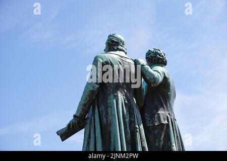 goethe-schiller-Denkmal Stockfoto