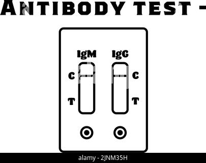 Abbildung mit negativem Antikörpertest Stock Vektor