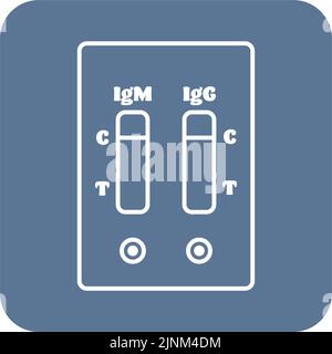 Abbildung mit negativem Antikörpertest Stock Vektor
