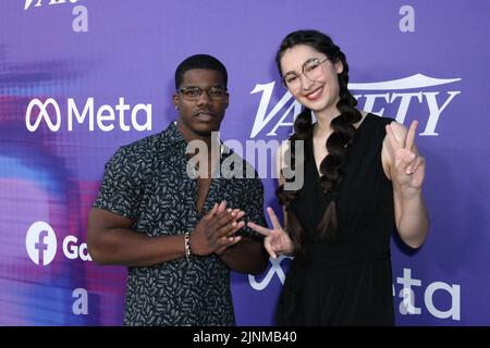 Los Angeles, USA. 11. August 2022. Rob TV und Ovilee nehmen am 2022 11. August 2022 an der Power of Young Hollywood-Veranstaltung von Variety Teil, die von Facebook Gaming in Los Angeles, Kalifornien, präsentiert wird. Foto: Crash/imageSPACE/Sipa USA Kredit: SIPA USA/Alamy Live News Stockfoto