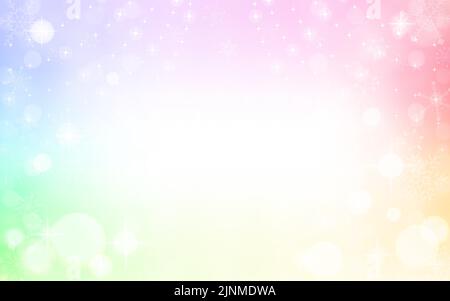 Glitzernde Hintergrunddarstellung mit Schneeflocken Stock Vektor