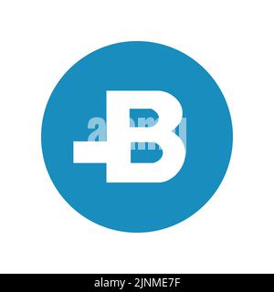 Polen BRESLAU - 22. Juli 2022: BitBay ist eine Ikone der Kryptowährungsbörse. Vektorvorlage für Websites und Anwendungen. Flacher Style Stock Vektor