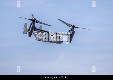 US Air Force V-22 Osprey in der Luft auf der Royal International Air Tattoo 2022 Stockfoto