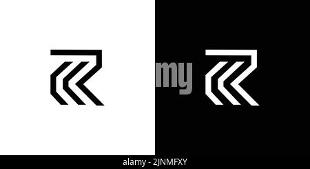 Modernes und kräftiges Logo mit CR-Initialen Stock Vektor