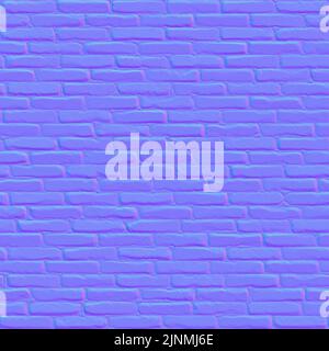 Normale Map Texture Bricks, Texture Mapping normal Stockfoto