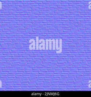 Normale Map Texture Bricks, Texture Mapping normal Stockfoto