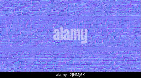 Normale Map Texture Bricks, Texture Mapping normal Stockfoto