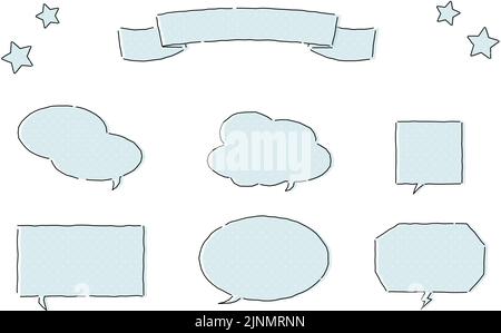 Lose Sprechblase im Handschriftstil Stock Vektor
