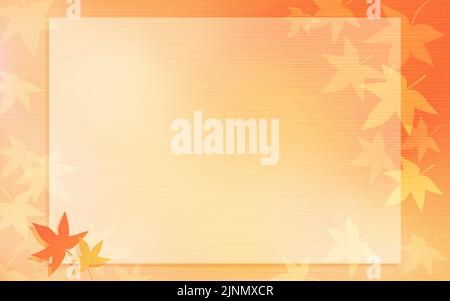 Hintergrundmaterial der Herbstblätter, Kopierraum für das Bild der fallenden Blätter Stock Vektor
