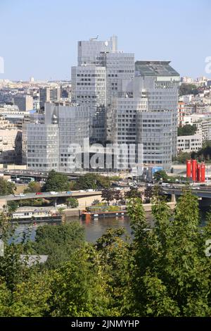 Tours Citylights. Les Tours du Pont de Sèvres. Vue du Parc de Saint-Cloud. Saint-Cloud. Ile-de-France. Frankreich. Europa. Stockfoto