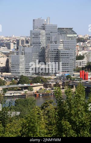 Tours Citylights. Les Tours du Pont de Sèvres. Vue du Parc de Saint-Cloud. Saint-Cloud. Ile-de-France. Frankreich. Europa. Stockfoto