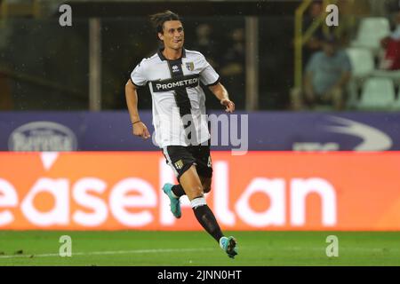 Parma, Italien. 12. August 2022. Roberto Inglese (PARMA CALCIO) während Parma Calcio gegen SSC Bari, Italienisches Fußballspiel der Serie B in Parma, Italien, August 12 2022 Quelle: Independent Photo Agency/Alamy Live News Stockfoto