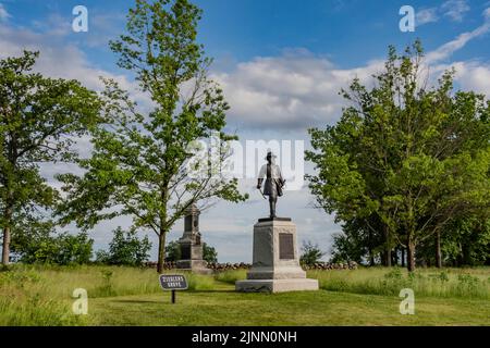 Zieglers Grove, Gettysburg National Military Park, Pennsylvania, USA Stockfoto