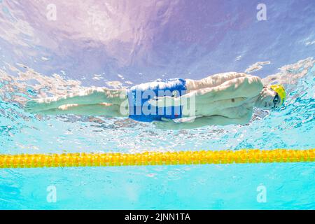 4x100 m Medley Mixed Heats Schwimmen Roma, 12/8/2022 Stadio del Nuoto XXVI len European Championships Roma 2022 Foto Diego Montano/Deepbluemedia/Insidefoto Kredit: Insidefoto di andrea staccioli/Alamy Live News Stockfoto