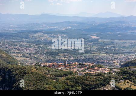 San Marco-campitello Provinz Caserta Italien Landskape matese, Berg, Luftaufnahme. Stockfoto