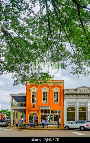 Square Books ist am 31. Mai 2015 in Oxford, Mississippi, abgebildet. Die familiengeführte Buchhandlung wurde 1979 von Richard und Lisa Howorth gegründet. Stockfoto