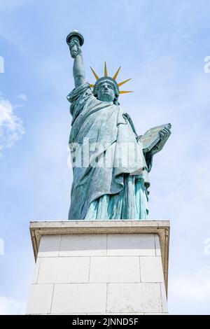 Freiheitsstatue in Paris, Frankreich Stockfoto