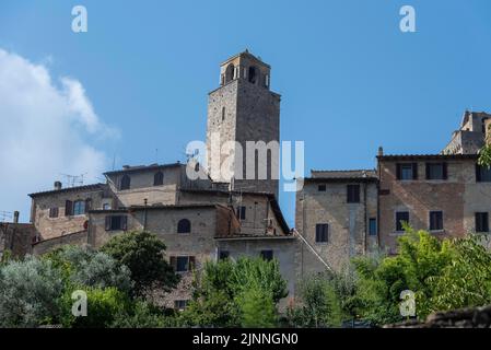San Gimignano, wird auch als mittelalterliche Manhattan oder Stadt der Türme, UNESCO-Weltkulturerbe, San Gimignano, Provinz Siena, Toskana, Italien Stockfoto