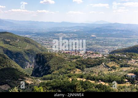 San Marco-campitello Provinz Caserta Italien Landskape matese, Berg, Luftaufnahme. Stockfoto