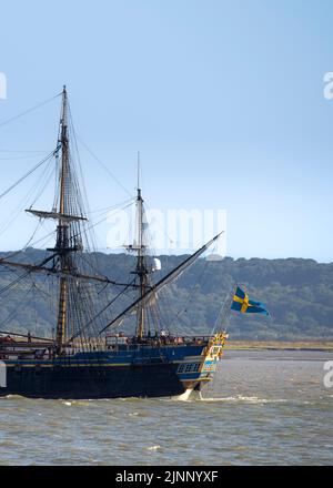 Göteborg von Schweden, Schwedisches Tallship Segeln auf der Themse © Clarissa Debenham / Alamy Stockfoto