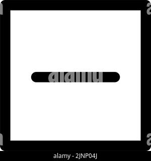 Symbol für Waschanzeige, flach trocknen Stock Vektor
