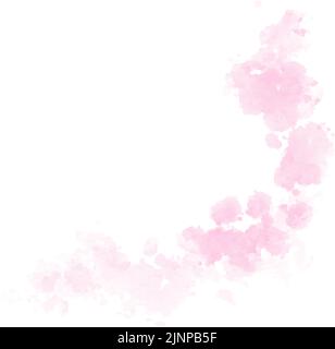 Aquarell-Ausstattung, blassrosa Spritzer. Stock Vektor