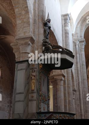 Abbatiale Sainte Valérie, Chambon sur Voueize, Creuze, Frankreich Stockfoto