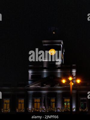 Casa de correos en la puerta del Sol, reloj de las campanadas de fin de año, Madrid, España Stockfoto