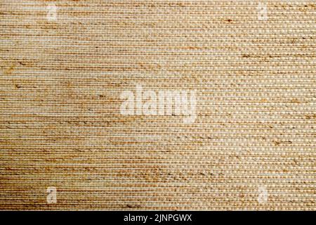 Textil-Pastell-Hintergrund mit abstraktem Webt aus Fäden. Mehrfarbiger Hintergrund aus getufteten Stoffen. Stockfoto