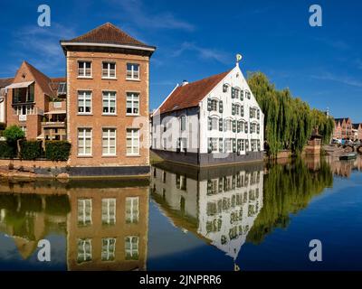 Historische Gebäude in der belgischen StadtLier Stockfoto