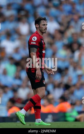 City Stadium, Manchester, Großbritannien. 13. August 2022. Premier League Football, Manchester City versus Bournemouth FC; Adam Smith aus Bournemouth Credit: Action Plus Sports/Alamy Live News Stockfoto