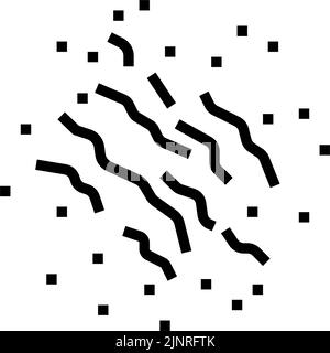 Abbildung der Symbole für die eingespalten oder versunkene Narbenlinie Stock Vektor
