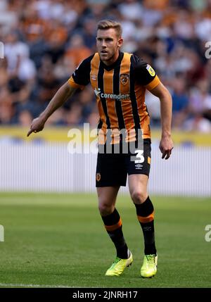 Hull City's Callum Elder während des Sky Bet Championship-Spiels im MKM Stadium, Hull. Bilddatum: Samstag, 13. August 2022. Stockfoto